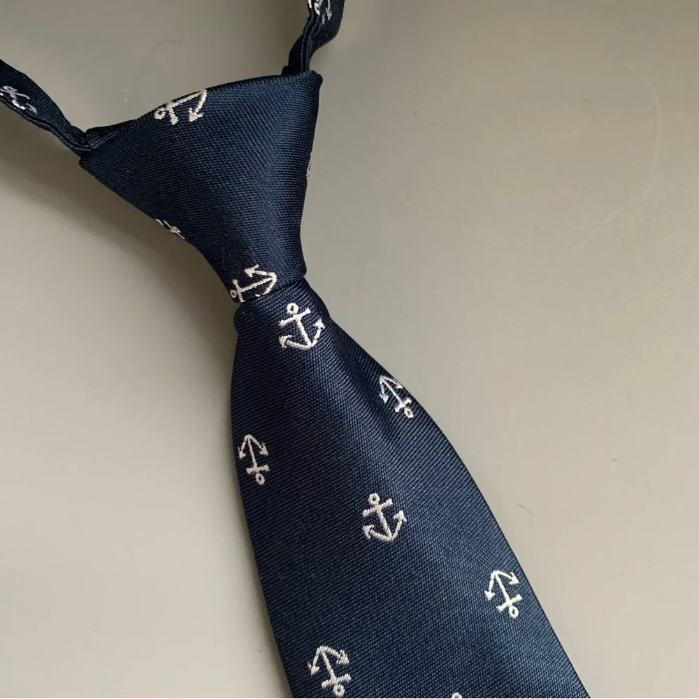 Gymboree Dressed Up Kids Toddler Anchor Nautical Preppy Wedding Tie Blue 2T-5T